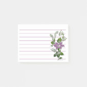 Post-it® Floral purple line  (Devant)