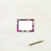 Post-it® Floral rose féminin (Sur un bureau)