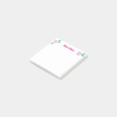 Post-it® Floral rose moderne (Incliné)