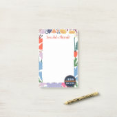 Post-it® Floral scandinave (Sur un bureau)