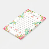 Post-it® Floral Tropical Personnalisé (Incliné)