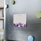 Post-it® Floral violet moderne personnalisé