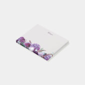 Post-it® Floral violet moderne personnalisé (Incliné)