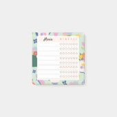 Post-it® Floral Weekly Planner – Blossom Time Sticky Notes (Devant)