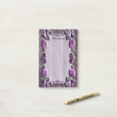 Post-it® Flore de la passion violette (Sur un bureau)