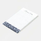 Post-it® Flore Gris Plutôt Moderne Personnalisé Lins (Incliné)
