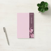 Post-it® Flore monochromatique violette Notes florales (Bureau)