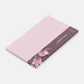 Post-it® Flore monochromatique violette Notes florales (Incliné)