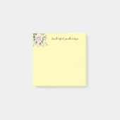 Post-it® Flore rose vert personnalisé du bureau de (Devant)