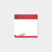 Post-it® Flore rouge gras (Devant)