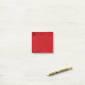 Post-it® Flore rouge gras (Sur un bureau)