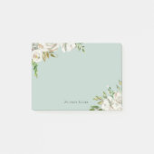 Post-it® Flores dorées Personnalisées Monogrammes (Devant)