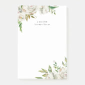 Post-it® Flores dorées Personnalisées Monogrammes (Devant)