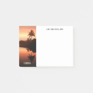 Post-it® Floride Canal Sunset Photo avec nom