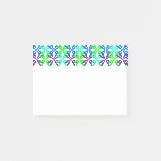 Post-it® Flourish bleu (Devant)
