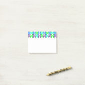 Post-it® Flourish bleu (Sur un bureau)