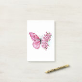 Post-it® Flower Butterfly (Sur un bureau)