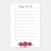 Post-it® Flowers and Things To Do Lined Notes (Devant)