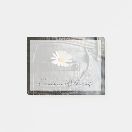 Post-it® Flowers (homonymie) | Daisy in Jeans Pocket (Devant)