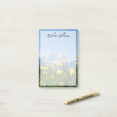 Post-it® Flowers (homonymie) | Eiger Monch Swiss Alps (Sur un bureau)