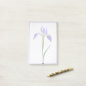 Post-it® Flowers | Purple Iris Flower (Sur un bureau)