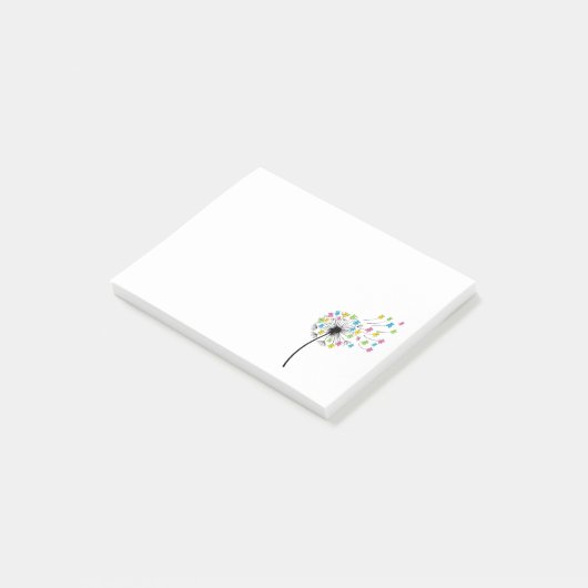 Post-it® Flying cute bears dandelion flow (Incliné)