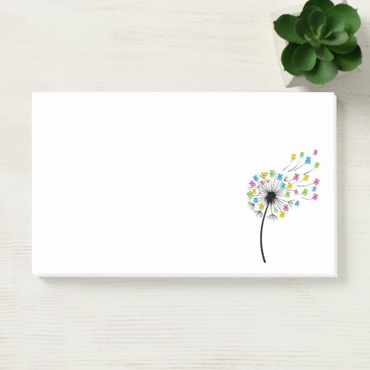Post-it® Flying cute bears dandelion flow (Bureau)