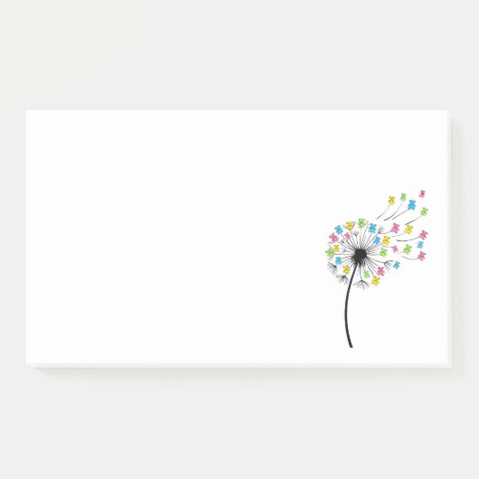 Post-it® Flying cute bears dandelion flow (Devant)