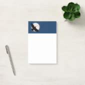 Post-it® Flying raven avec la lune derrière elle (Bureau)