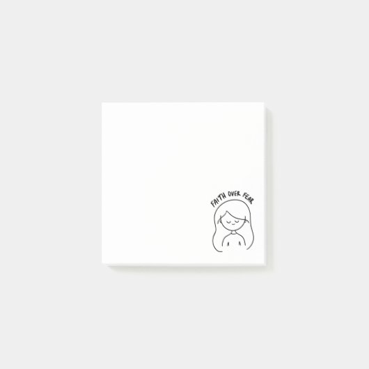 Post-it® Foi sur la peur - Rappel positif (Devant)