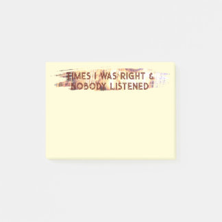 POST-IT® FOIS OÙ J'AVAIS RAISON