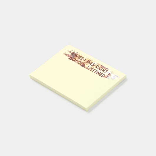 POST-IT® FOIS OÙ J'AVAIS RAISON (Incliné)