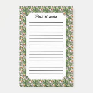 Post-it® Foliage de la jungle exotique tropicale des oiseau