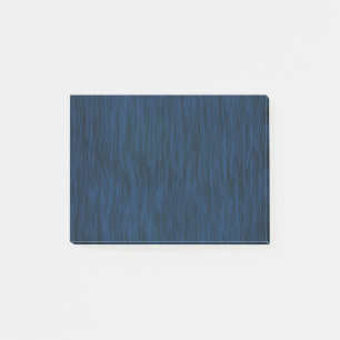 Post-it® Fond à l'aspect de bois brut Grain Bleu foncé