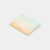 Post-it® Fond aquarelle doux personnalisé (Incliné)