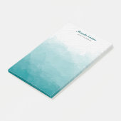 Post-it® Fond aquarelle vert cyan (Incliné)