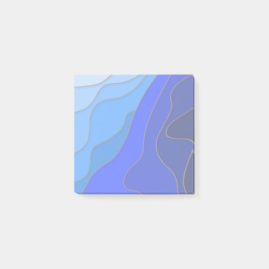 Post-it® fond bleu (Devant)