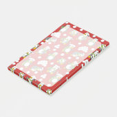 Post-it® Fond de manchots de Noël (Incliné)