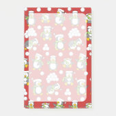 Post-it® Fond de manchots de Noël (Devant)