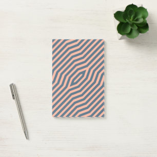 Post-it® Fond de rayures diagonales symétriques 10