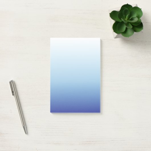 Post-it® Fond dégradé bleu minimal (Bureau)