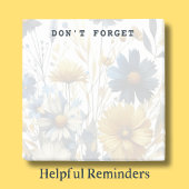 Post-it® Fond d'image aquarelle de fleurs personnalisable