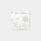 Post-it® Fond d'image aquarelle de fleurs personnalisable (Devant)