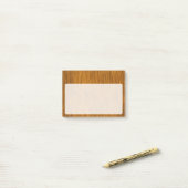 Post-it® Fond en Bois Brut Faux Doré (Sur un bureau)