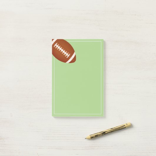 Post-it® Football post-notes (Sur un bureau)