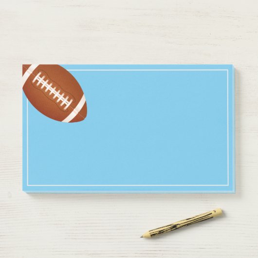 Post-it® Football post-notes (Sur un bureau)