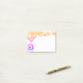 Post-it® Foral Abstrait coloré (Sur un bureau)