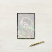 Post-it® Forest | Raccoon Peeking (Sur un bureau)