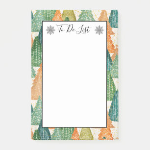 Post-it® Forêt colorée de Noël À feuillage persistant à fai