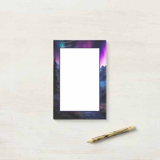 Post-it® Forêt enchantée (Sur un bureau)